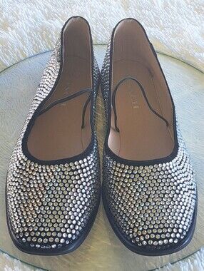 COACH Emilia Crystal Mary Jane Flats - Size 10